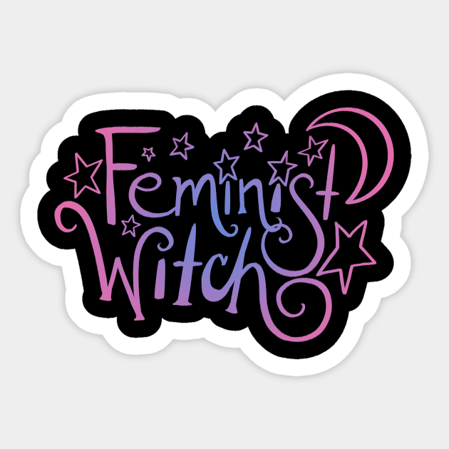 Feminist Witch Sticker by bubbsnugg